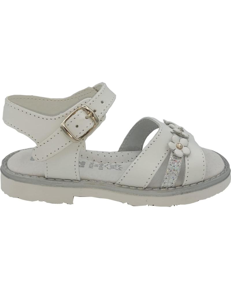 Sandalias de Niña HURAN SANDALIA PIEL NINA BLANCO