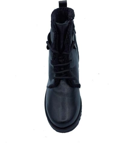 Woman Mid boots PEPE MENARGUES BOTIN PIEL CORDON Y CREMALLERA NEGRO
