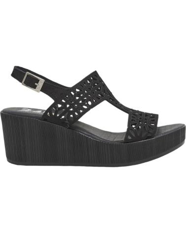 Sandalias de Mujer 24 HORAS SANDALIAS PLATAFORMA NOBUCK NEGRO