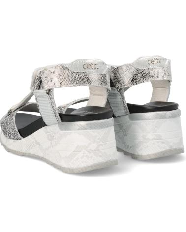Sandalias de Mujer CETTI  SANDALIAS MUJER MODELO C1317SRA COLOR GRIS GLTRPLT PLATA