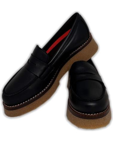 Mocasines de Mujer PEPE MENARGUES MUJER MOCASINES PLANOS 21101 VACUNO NEGRO