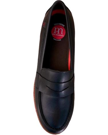 Mocasines de Mujer PEPE MENARGUES MUJER MOCASINES PLANOS 21101 VACUNO NEGRO