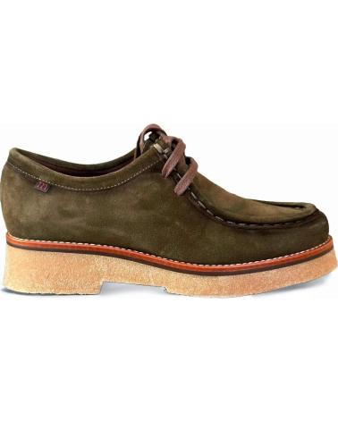 Zapatos de Mujer PEPE MENARGUES MUJER ZAPATO WALLABEE 21100 SERRAJE MUSGO VERDE