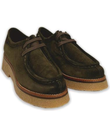 Scarpe per Donna PEPE MENARGUES MUJER ZAPATO WALLABEE 21100 SERRAJE MUSGO VERDE