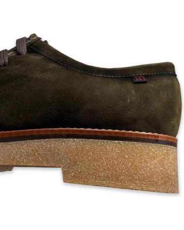 Scarpe per Donna PEPE MENARGUES MUJER ZAPATO WALLABEE 21100 SERRAJE MUSGO VERDE