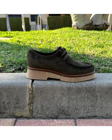 Scarpe per Donna PEPE MENARGUES MUJER ZAPATO WALLABEE 21100 SERRAJE MUSGO VERDE