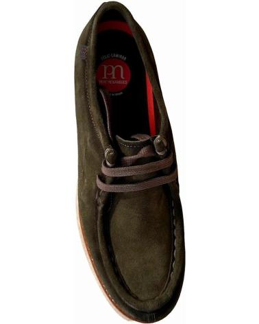 Scarpe per Donna PEPE MENARGUES MUJER ZAPATO WALLABEE 21100 SERRAJE MUSGO VERDE