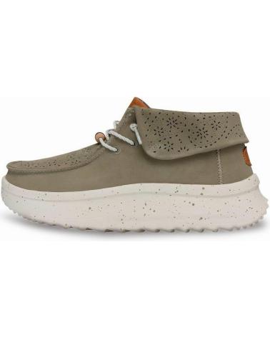 Zapatos de Mujer HEY DUDE MUJER MOCASINES WENDY PEAK FOLD BOOT SUEDE VERDE