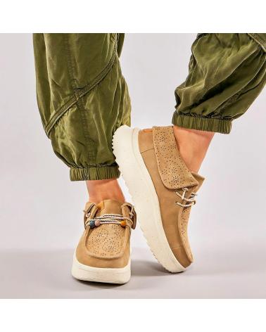 Zapatos de Mujer HEY DUDE MUJER MOCASINES WENDY PEAK FOLD BOOT SUEDE VERDE