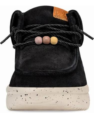 Schuhe für Damen HEY DUDE MUJER MOCASINES WENDY PEAK FOLD BOOT SUEDE NEGRO