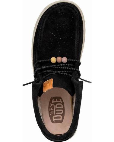 Schuhe für Damen HEY DUDE MUJER MOCASINES WENDY PEAK FOLD BOOT SUEDE NEGRO