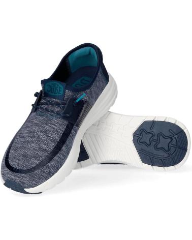 Schuhe für Herren HEY DUDE HOMBRE ZAPATILLAS SIROCCO DUAL KNIT NAVY ROSA