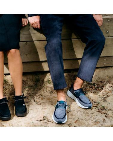 Schuhe für Herren HEY DUDE HOMBRE ZAPATILLAS SIROCCO DUAL KNIT NAVY ROSA