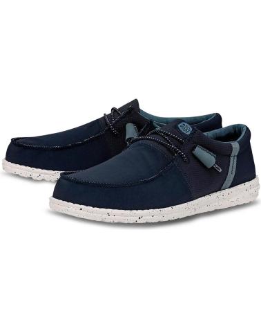 Zapatos de Hombre HEY DUDE HOMBRE MOCASINES WALLY TRI NYLON TRAILHEAD NAVY ROSA