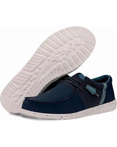 Zapatos de Hombre HEY DUDE HOMBRE MOCASINES WALLY TRI NYLON TRAILHEAD NAVY ROSA