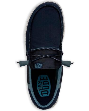 Zapatos de Hombre HEY DUDE HOMBRE MOCASINES WALLY TRI NYLON TRAILHEAD NAVY ROSA