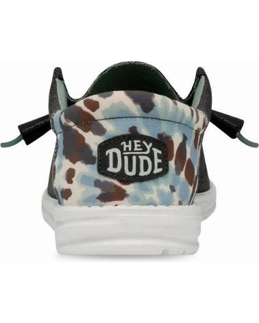 Zapatos de Hombre HEY DUDE HOMBRE MOCASINES WALLY FUNK TIE DYE GRIS