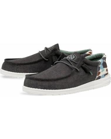 Zapatos de Hombre HEY DUDE HOMBRE MOCASINES WALLY FUNK TIE DYE GRIS