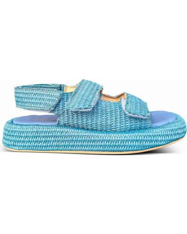 Sandali per Donna  FEDERICA LANCIONI MUJER SANDALIAS RAFIA 907--70 TUFFATA AZUL