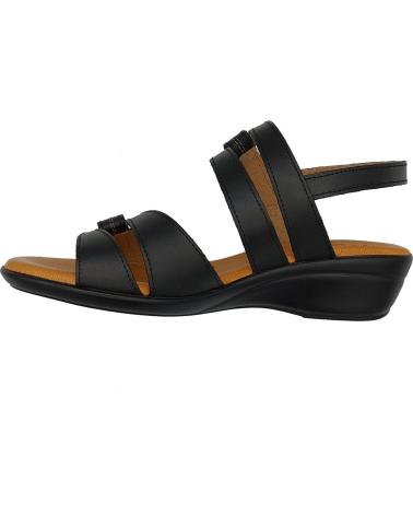 Sandali per Donna CALZADOMANIA SANDALIA PIEL VELCROS NEGRO