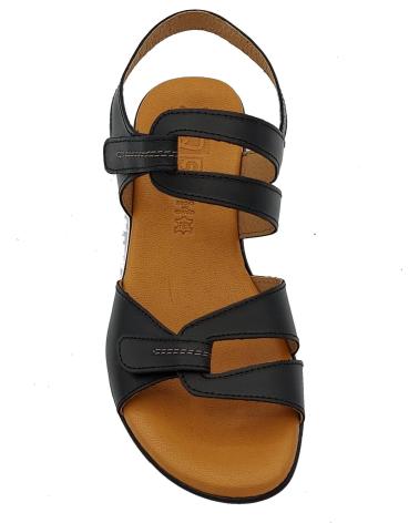 Sandali per Donna CALZADOMANIA SANDALIA PIEL VELCROS NEGRO