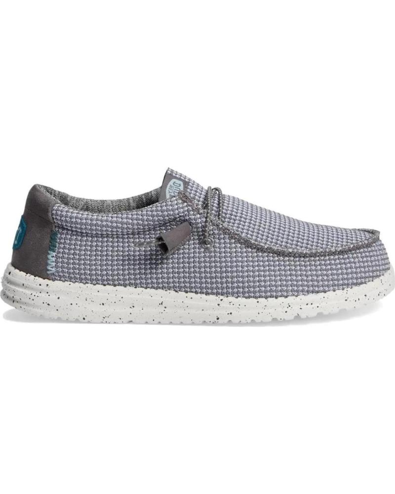 Man Mocasines HEY DUDE ZAPATOS DUDE WALLY SPORT MESH 40403 GREY
