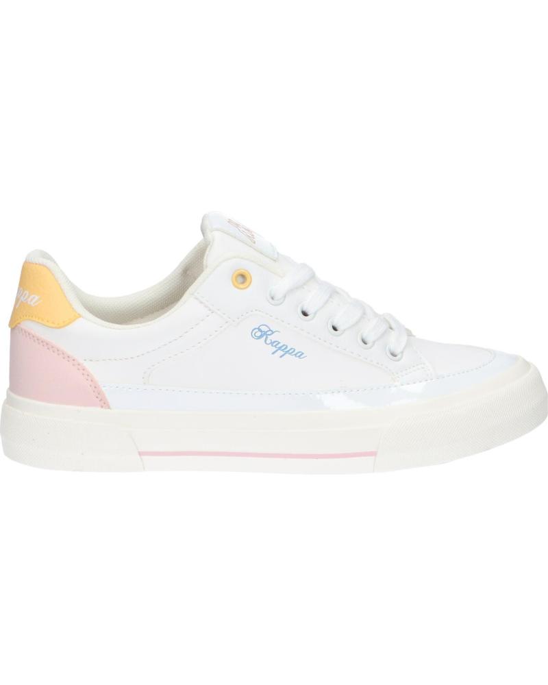 Esportes  de Mulher e Menina KAPPA 381P8FW MIA JUNIOR LACE A09 WHITE-PINK LT-YELLOW VANILLA