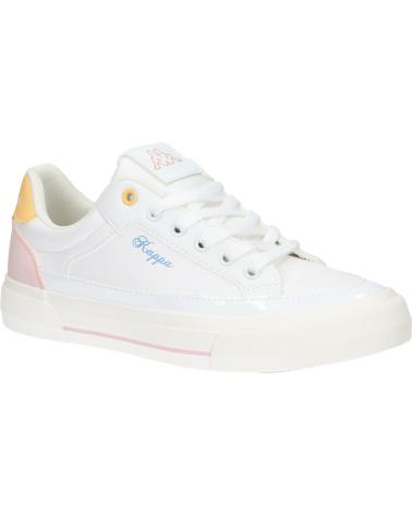 Esportes  de Mulher e Menina KAPPA 381P8FW MIA JUNIOR LACE A09 WHITE-PINK LT-YELLOW VANILLA