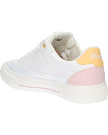 Esportes  de Mulher e Menina KAPPA 381P8FW MIA JUNIOR LACE A09 WHITE-PINK LT-YELLOW VANILLA