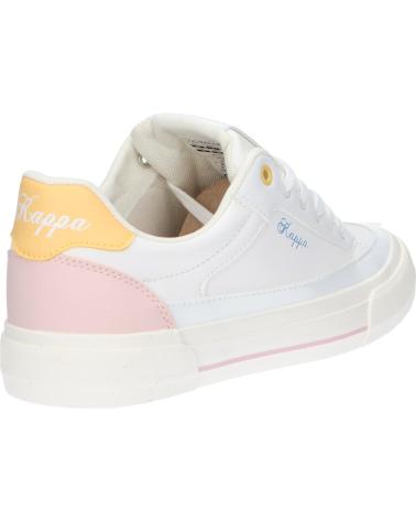Esportes  de Mulher e Menina KAPPA 381P8FW MIA JUNIOR LACE A09 WHITE-PINK LT-YELLOW VANILLA