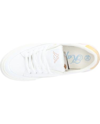 Esportes  de Mulher e Menina KAPPA 381P8FW MIA JUNIOR LACE A09 WHITE-PINK LT-YELLOW VANILLA