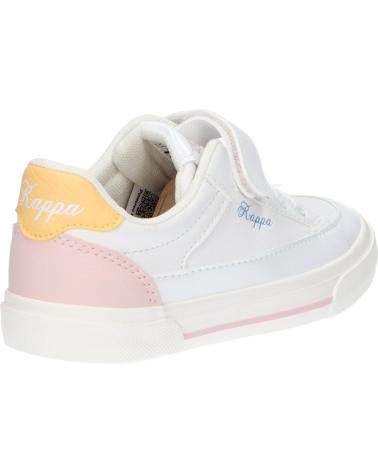 Deportivas de Niña KAPPA 381R2SW MIA KID EV A09 WHITE-PINK LT-YELLOW VANILLA