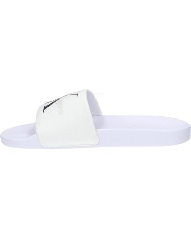 Chanclas de Mujer CALVIN KLEIN YW0YW00103 SLIDE MONOGRAM 01W BRIGHT WHITE-BLACK