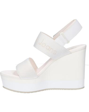 Sandales pour Femme CALVIN KLEIN YW0YW01360 WEDGE SANDAL 01S OFF WHITE