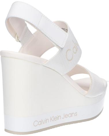 Sandales pour Femme CALVIN KLEIN YW0YW01360 WEDGE SANDAL 01S OFF WHITE