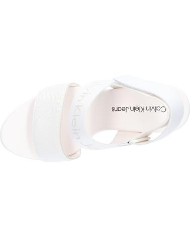 Sandales pour Femme CALVIN KLEIN YW0YW01360 WEDGE SANDAL 01S OFF WHITE