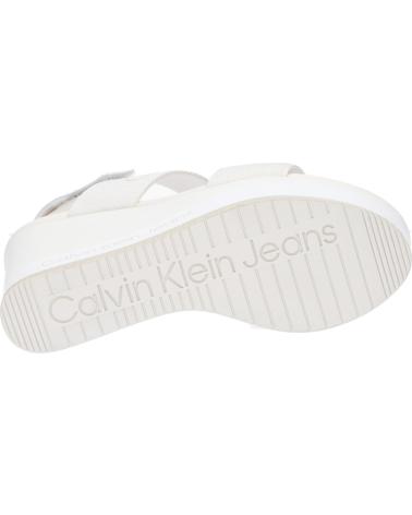 Sandales pour Femme CALVIN KLEIN YW0YW01360 WEDGE SANDAL 01S OFF WHITE