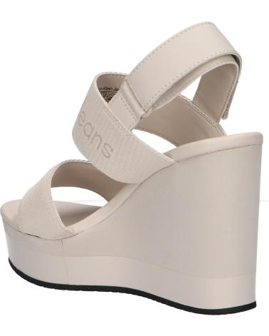 Sandalias de Mujer CALVIN KLEIN YW0YW01360 WEDGE SANDAL 0F4 EGGSHELL