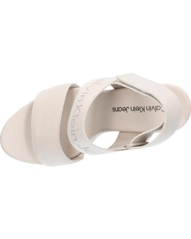 Sandalias de Mujer CALVIN KLEIN YW0YW01360 WEDGE SANDAL 0F4 EGGSHELL