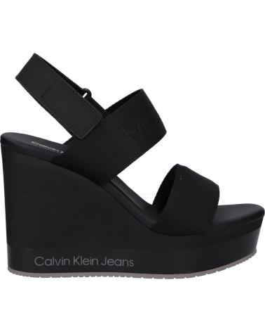 Sandalias de Mujer CALVIN KLEIN YW0YW01360 WEDGE SANDAL 0GO BLACK
