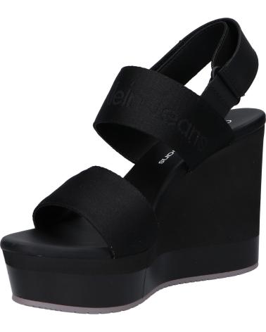 Sandalias de Mujer CALVIN KLEIN YW0YW01360 WEDGE SANDAL 0GO BLACK