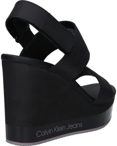 Sandalias de Mujer CALVIN KLEIN YW0YW01360 WEDGE SANDAL 0GO BLACK