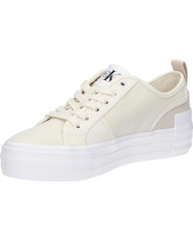 Zapatillas deporte de Mujer CALVIN KLEIN YW0YW01412 BOLD VULC FLATF 0GI CREAMY WHITE-EGGSHELL