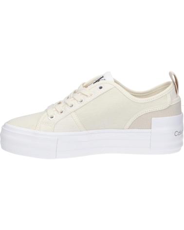 Zapatillas deporte de Mujer CALVIN KLEIN YW0YW01412 BOLD VULC FLATF 0GI CREAMY WHITE-EGGSHELL