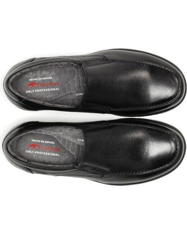 Man Mocasines FLUCHOS MOCASINES PARA HOMBRE F1950 PROFESIONAL NEGRO