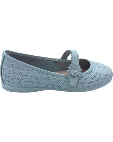 Sapatos de Menina XIQUETS MERCEDITA PIEL GRABADA BLANCO
