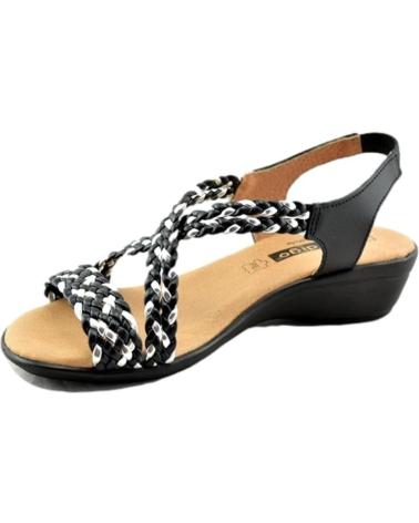 Sandalias de Mujer calzadomania SANDALIA TRENZADA NEGRO