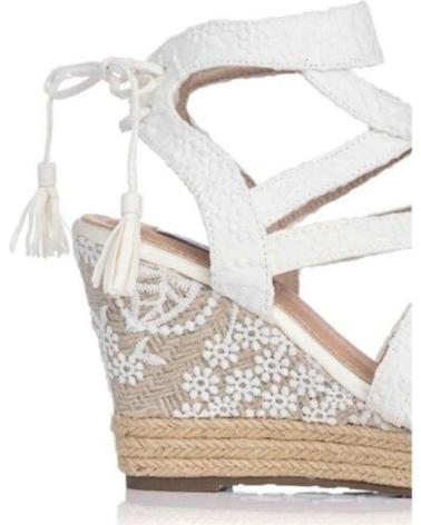 Sandalias de Mujer mandarina SANDALIA CUNA ALTA PARA MUJER KELLY COLOR BLANCO BLANCO