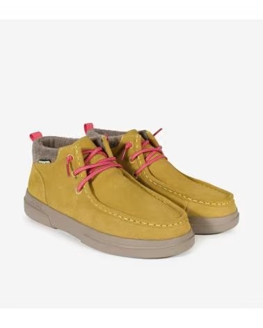 WALK IN PITAS GARDA - BOTA DE MUJER DE SERRAJE HIDROFUGADO MOSTAZA