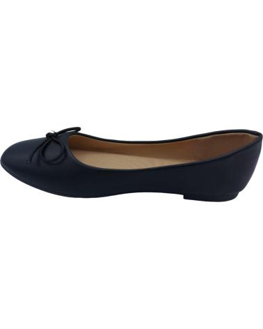 Bailarinas de Mujer CALZADOMANIA MANOLETINA NEGRA LAZO NEGRO